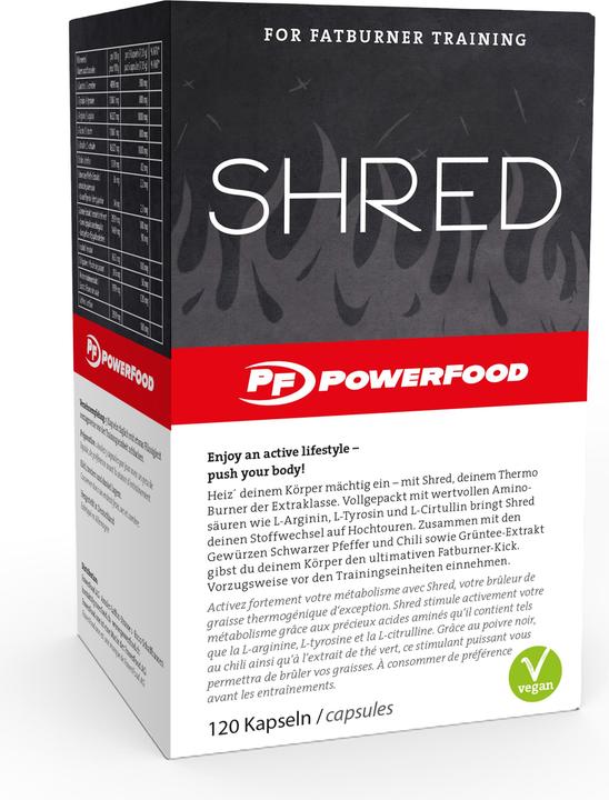 Powerfood Shred (120 pièce(s), Capsules, 1090 g)