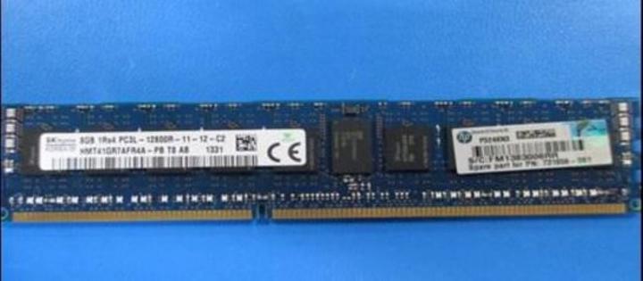 Image du produit HPE SPS-DIMM 8GB 1RX4 PC3L 12800R (1600 MHz, RAM DDR3, DIMM)