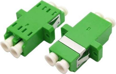 Actual product image Tecline LWL Kupplung, LC/APC 8° / LC/APC 8° Duplex, OS2, grün