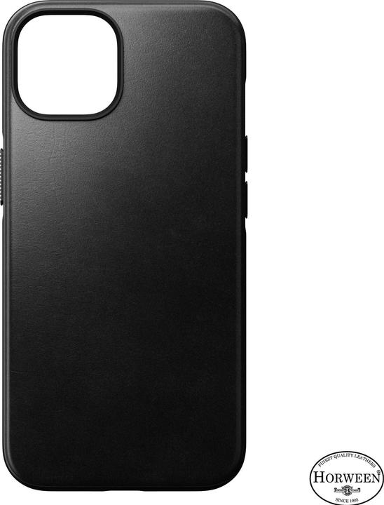 Actual product image Nomad Back Cover Modern Leather Horween iPhone 14 Plus Black (Apple iPhone 14 Plus)