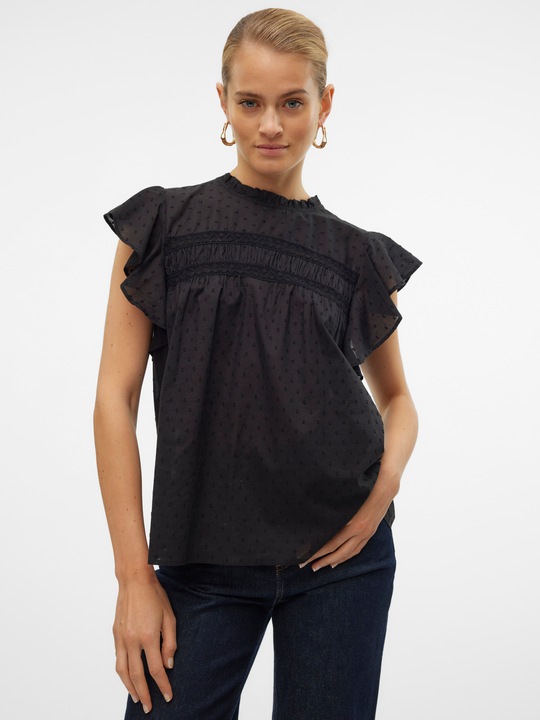 Image du produit Vero Moda Vmtrine Sl Lace Top Wvn Ga Noos (XS)
