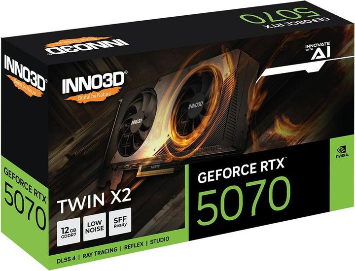 Actual product image Inno3D GeForce RTX 5070 Twin X2 (12 GB)