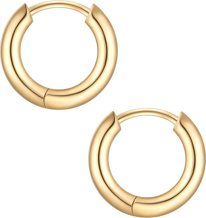 Immagine prodotto Glanzstücke München Creolen Sterling Silber gelbgold - 38226 (Argento)