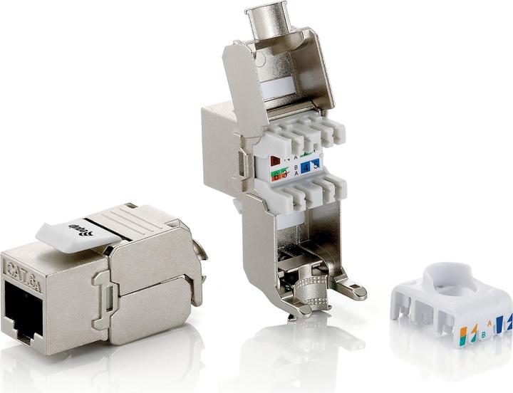 equip 1Set equal 8 JacksKeystone Jack Cat.6A fully shielded tool free connection (Keystone module)