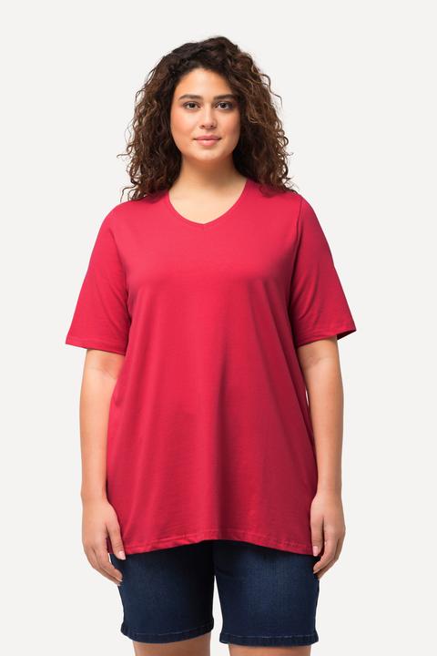 Produktbild Ulla Popken T-Shirt, A-Linie, V-Ausschnitt, Halbarm (58)
