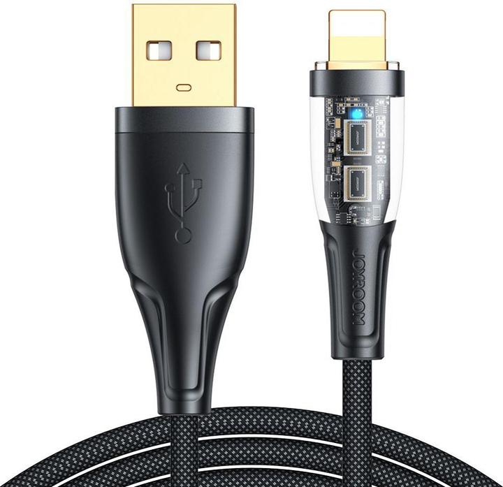 Produktbild Joyroom S-UL012A3 2.4A USB-A to Lightning Intelligent Power-Off Fast Charging Cable 1.2m-Black (1.20 m, USB 2.0)