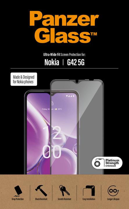 Actual product image PanzerGlass Ultra-Wide Fit (1 Piece, Nokia G42)