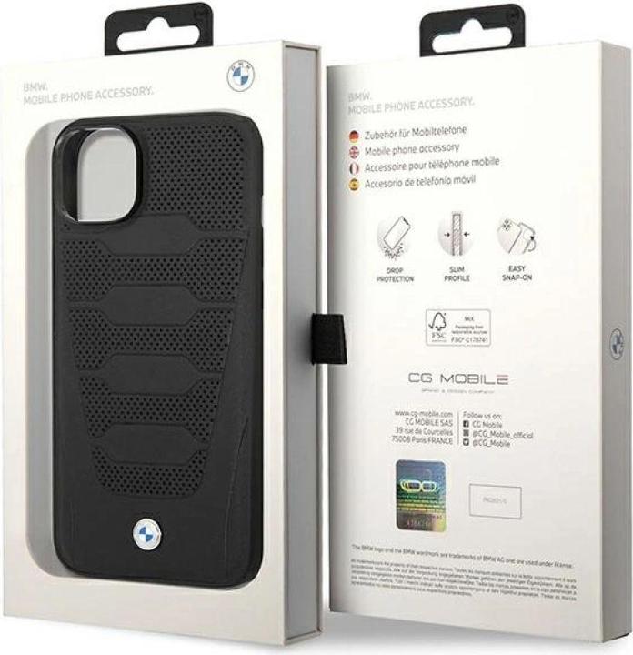 Image du produit BMW Étui BMHCP14S22RPSK iPhone 14 6,1" czarny/black Motif sièges en cuir (Apple iPhone 14)