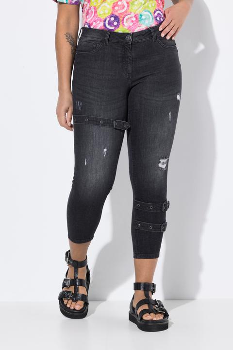 Image du produit Angel of Style PushUp-Jeans, Zierschnallen, 5-Pocket (46)