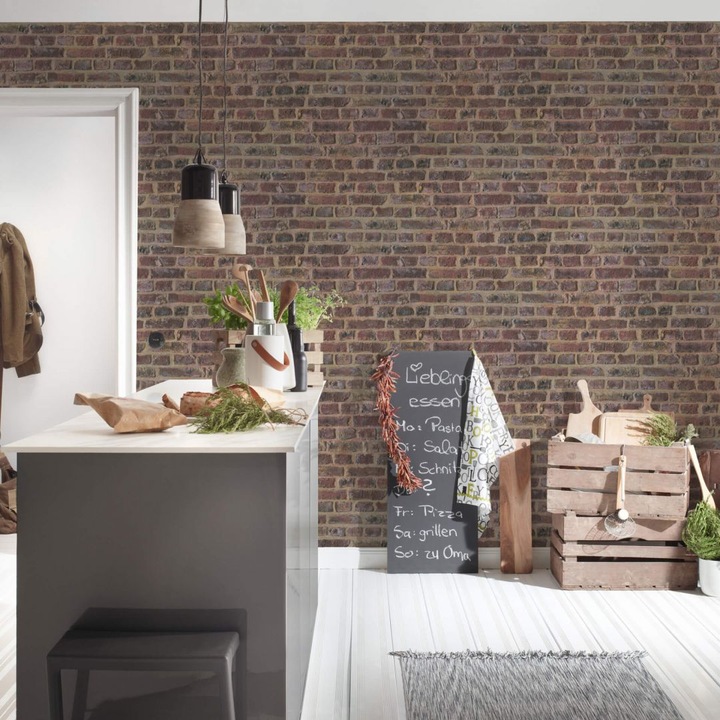 Actual product image A.S. Création Trend wall in brick look (53 x 1005 cm)