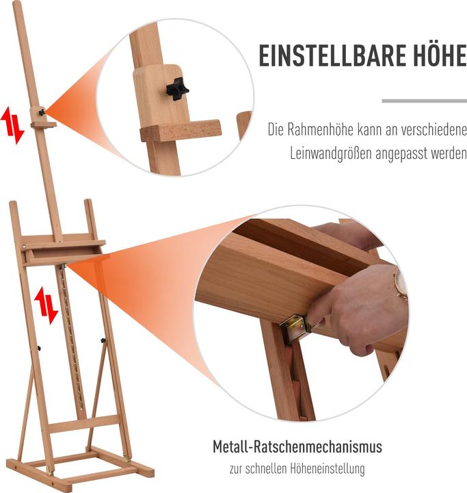 Produktbild Vinsetto Atelierstaffelei
