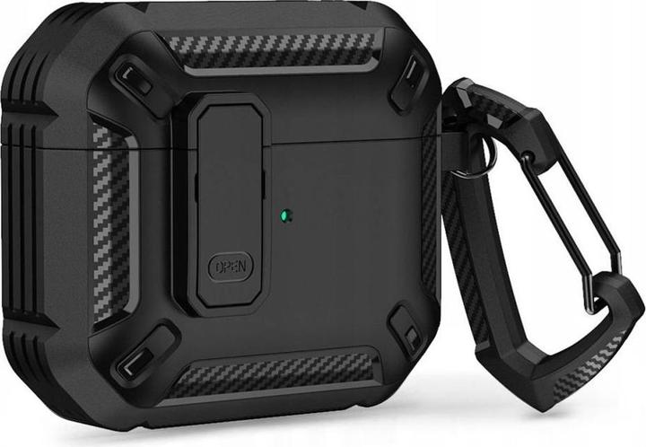 Actual product image Tech-Protect X-Carbo Apple Airpods Pro 1 / 2 Black (Headphone bag)