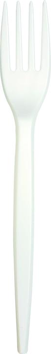 Actual product image Bibo 15 White Bioplastic Forks (15x)