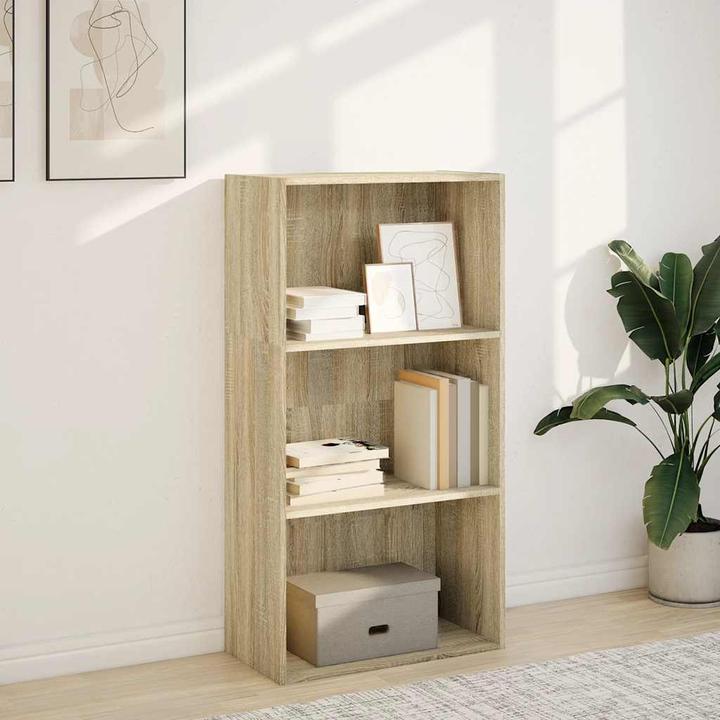 Actual product image VidaXL Bücherregal Regal Standregal Büroregal Aufbewahrungsregal Sonoma-Eiche (60 x 30 x 114 cm)