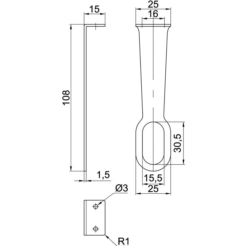 Thumbnail - Werkstarck, Möbelausstattung, Schrankrohr-Mittellager (1 Stk.)