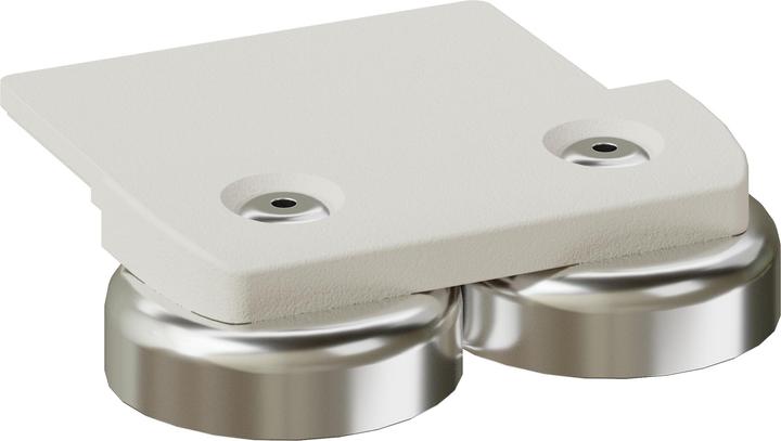 Image du produit IB Connect CUBO kit de fixation plat blanc avec aimant, 2 pièces (2x)