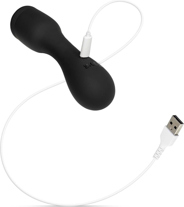 Actual product image Easytoys Vibrating Penis Head - Black