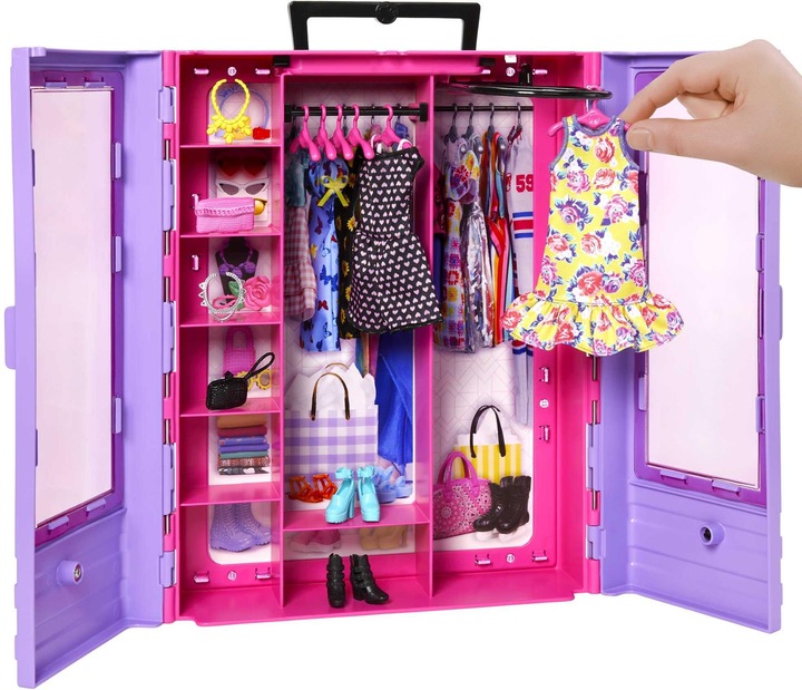 Immagine prodotto Barbie Armadio fashionistas, 6 appendini, per bambini dai 3 anni in su