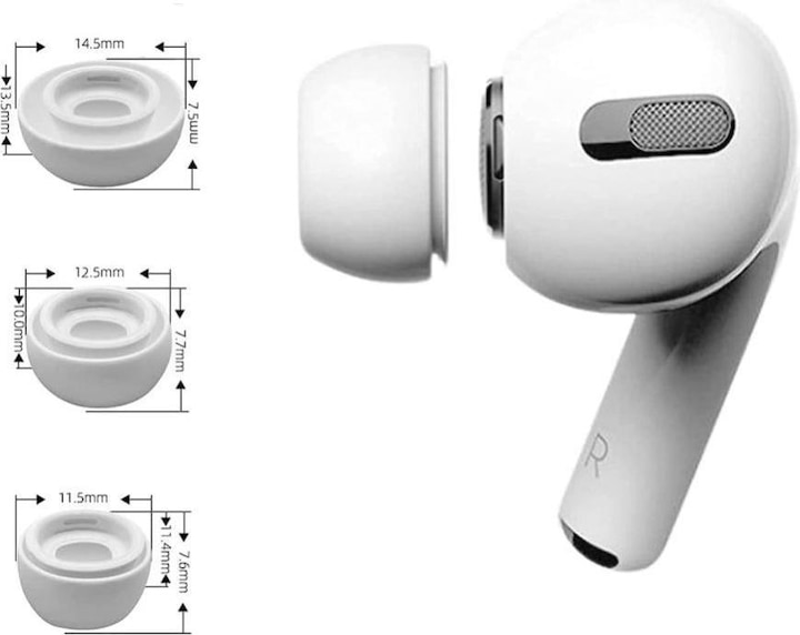 Actual product image Tech-Protect Ear tips (AirPods Pro, AirPods Pro 2)