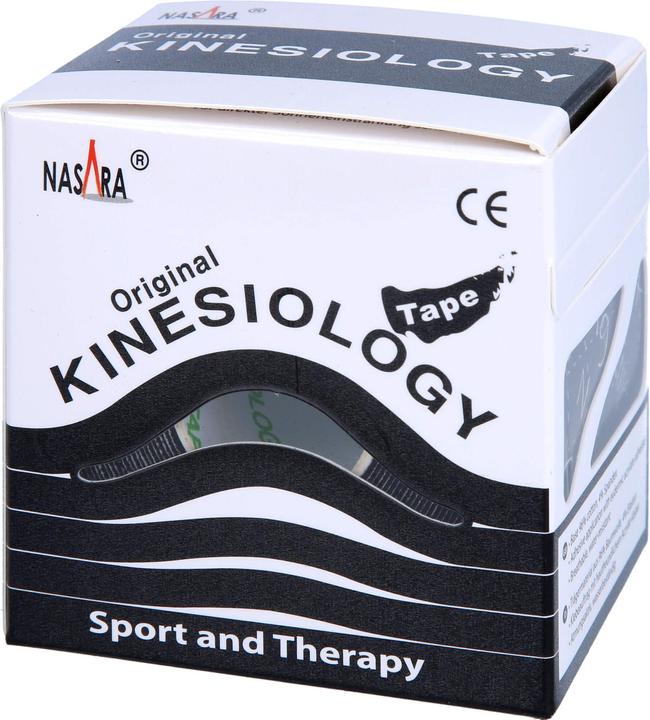 Image du produit Mikros NASARA Kinesiologie Tape Noir 5cmx5m, 1 pc PFL (5 m)