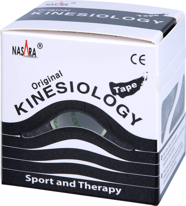 Actual product image Mikros NASARA Kinesiology Tape Black 5cmx5m, 1 pc PFL (5 m)
