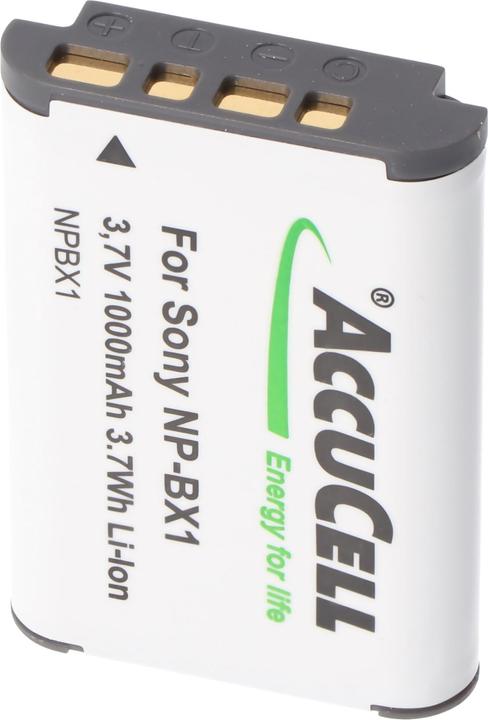 Image du produit AccuCell Batterie compatible avec Sony NP-BX1, Cyber-shot DSC-RX100, pas une batterie d'origine
