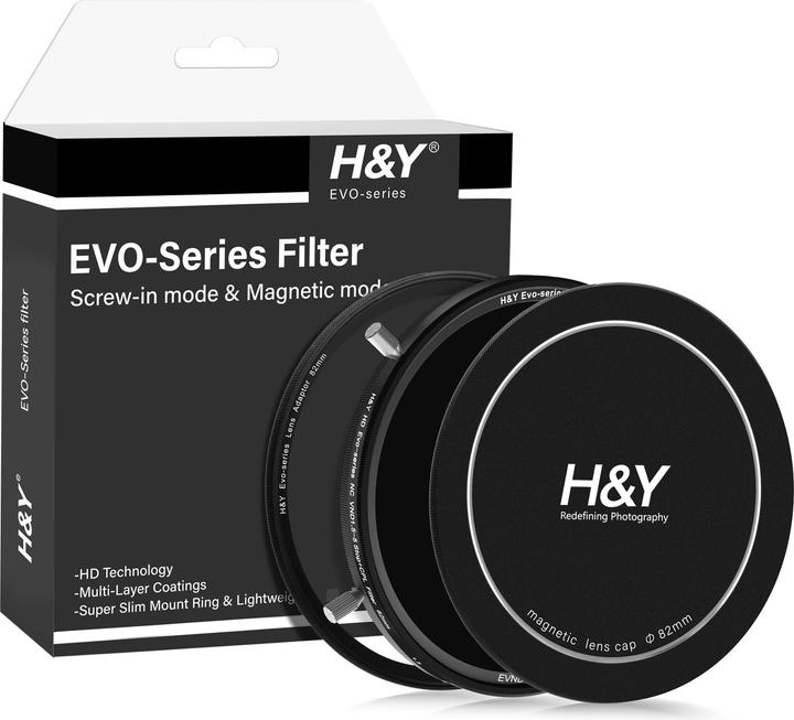 Produktbild H&Y HD EVO ND3-32 Filter Kit 82mm (82 mm, ND- / Graufilter)