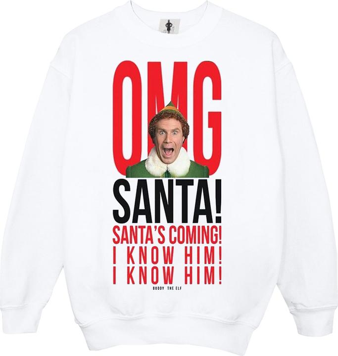 Produktbild Elf OMG Santa I Know Him Sweatshirt Mädchen (116)