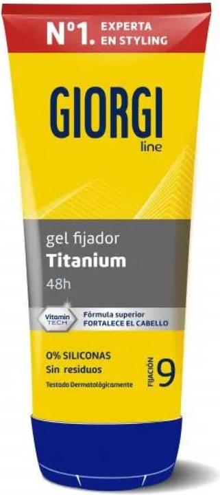 Immagine prodotto Giorgi Line Absolute Titanium Gel Fijador Indestructible N9 240ml (Gel per capelli, 240 ml)