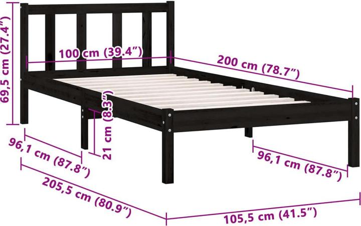 Actual product image VidaXL Tiziana (100 x 200 cm)