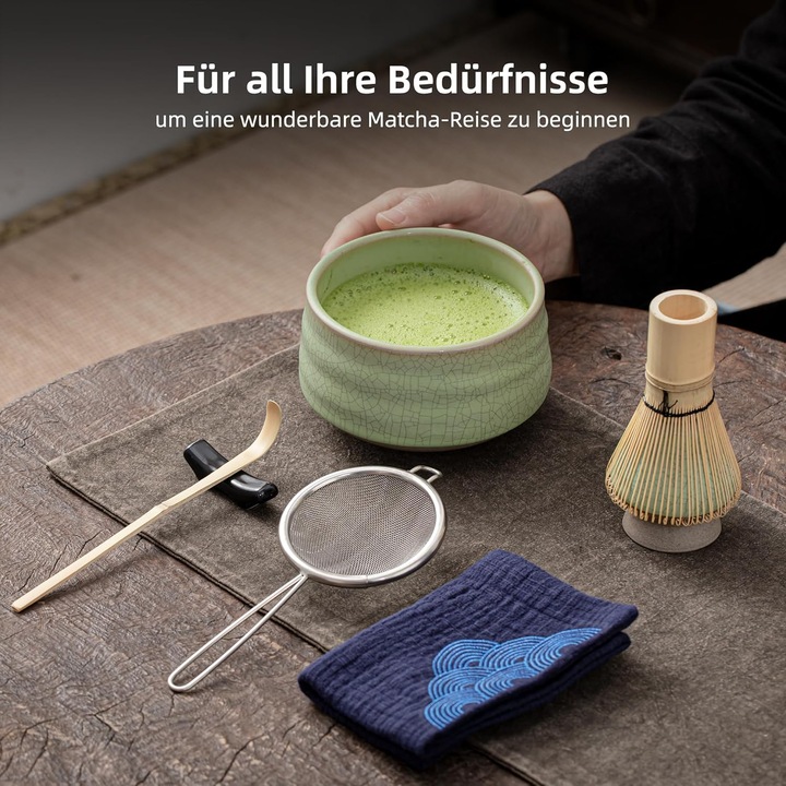 Produktbild Teanagoo 7-teiliges Matcha Tee-Set mit Besen und Zubehör