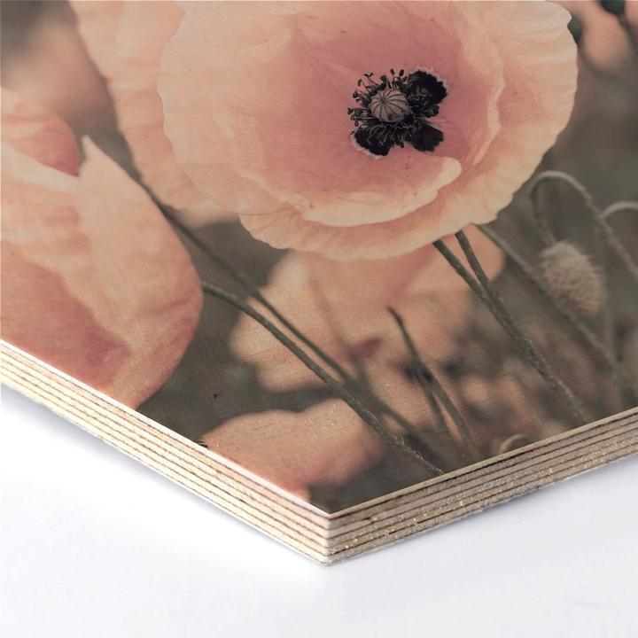 Produktbild Trenddeko Rosa Mohnblume (25 x 22 cm)