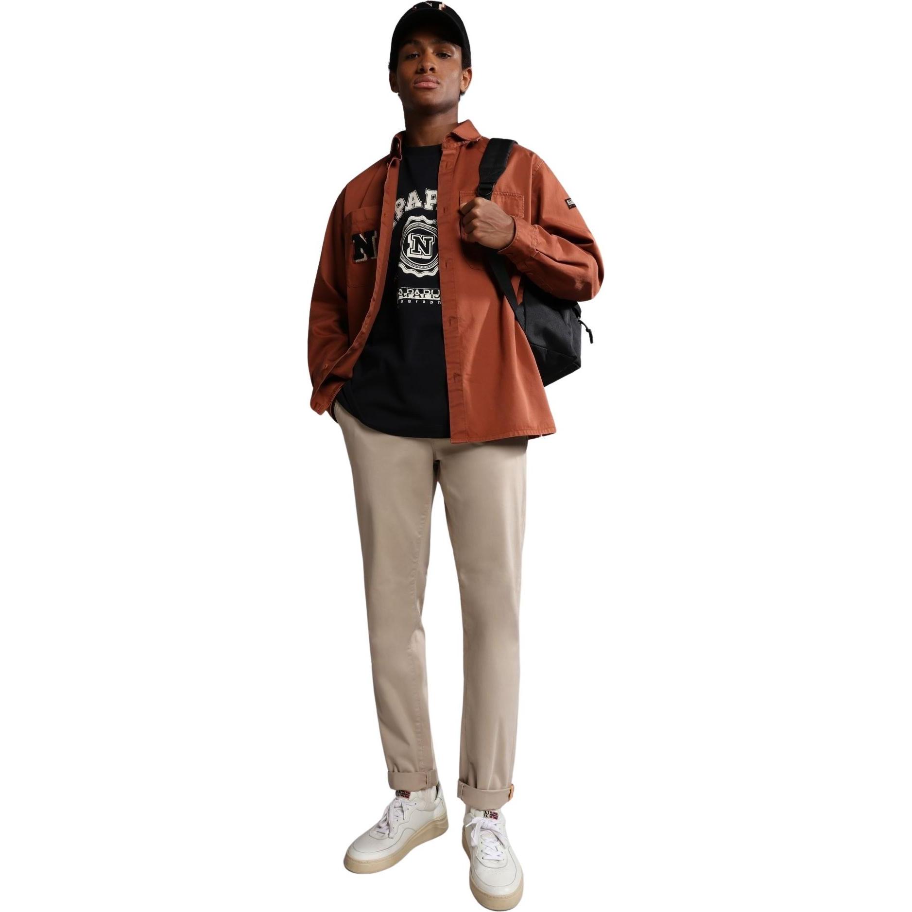 Thumbnail - Napapijri, Herren, Shirt, t-shirt, Schwarz, (XS)