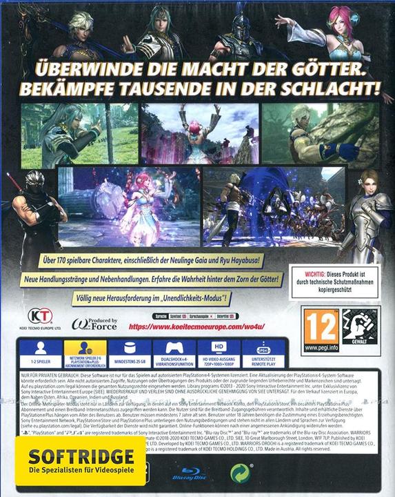 Actual product image Koei Tecmo Warriors Orochi 4 Ultimate (PS4, EN)