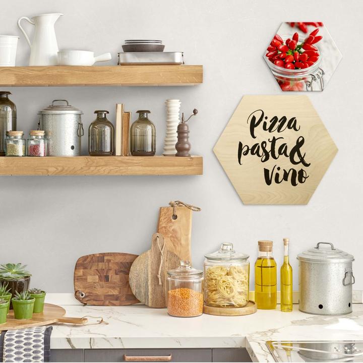 Image du produit Trenddeko Pizza Pasta Vino (75 x 65 cm)