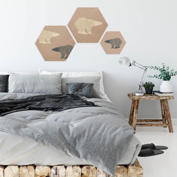 Image du produit Trenddeko Ours polaire bleu (25 x 22 cm)