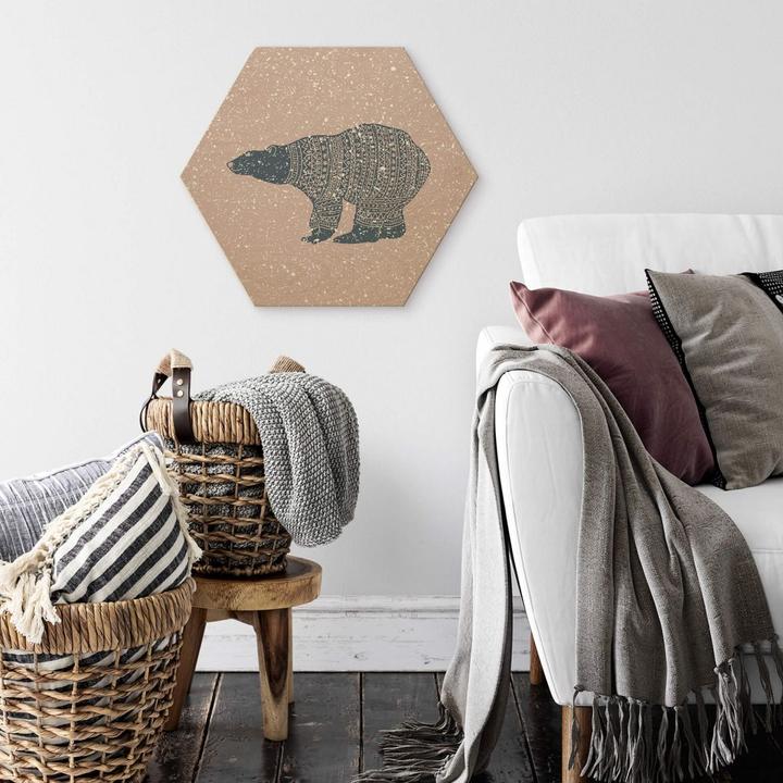 Actual product image Trenddeko Polar bear blue (25 x 22 cm)