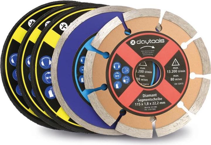 Daytools Cut-off wheel set, 115 mm, 5-piece