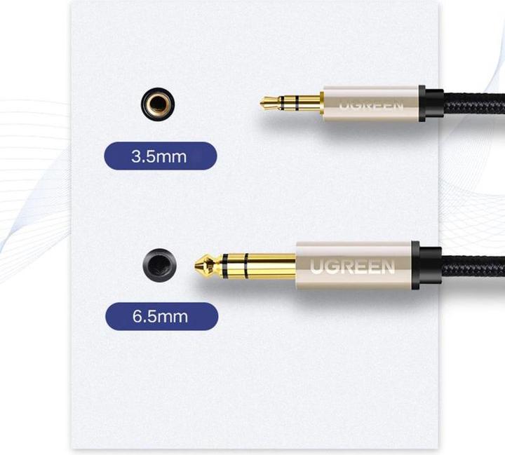Actual product image Ugreen 3.5mm jack - 6.3mm jack (5 m, 6.3mm jack cable, AUX cable)