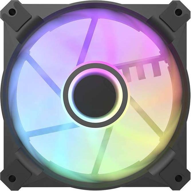 Actual product image Darkflash Tech INF8 ARGB Computer fan set 5in1 120x120 (black) (120 mm, 1x)