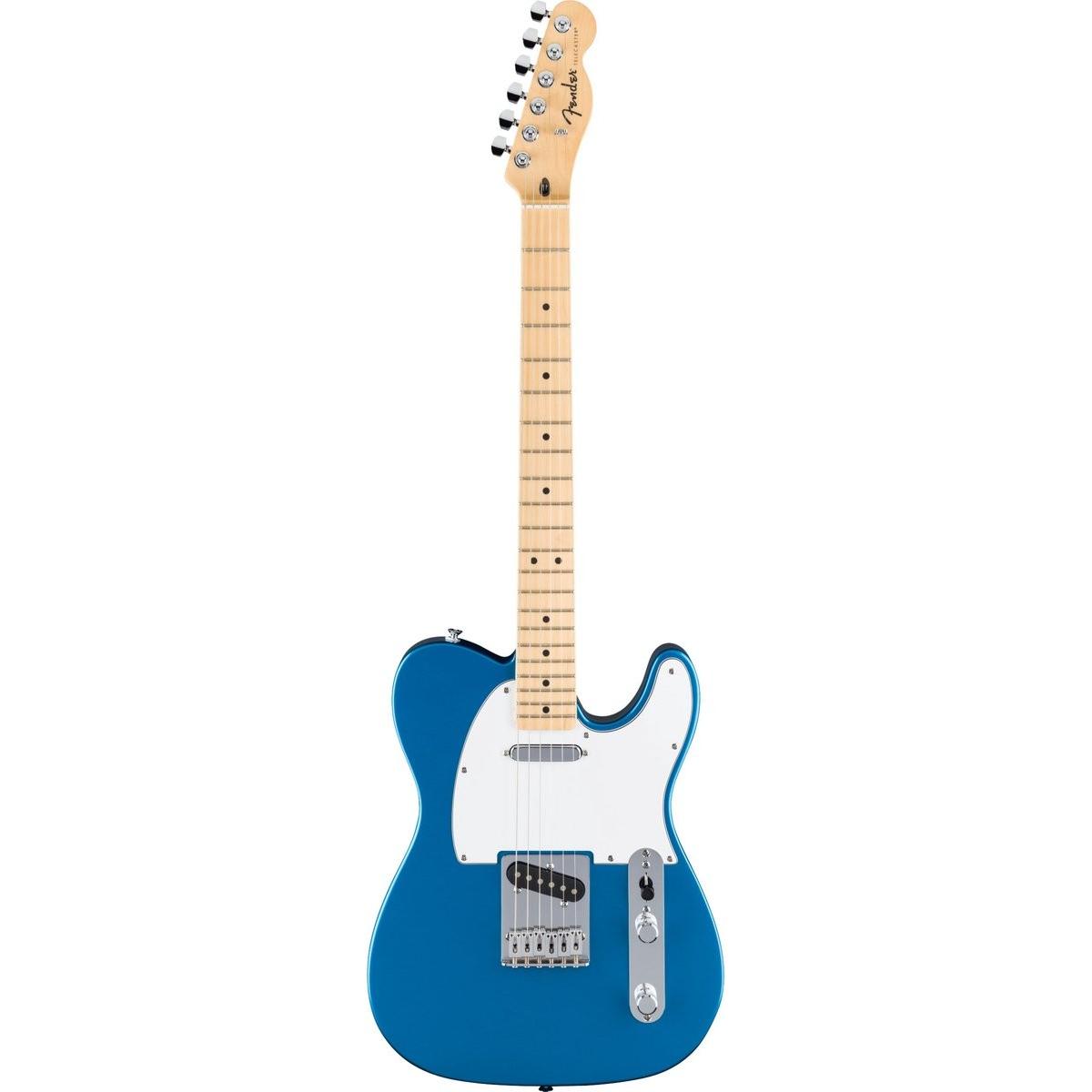 Fender Standard Telecaster Electric Guitar, Aqua Marine Metallic (Chitarra elettrica, Corpo in pioppo, Pickup single-coil in ceramica, Collo in acero)