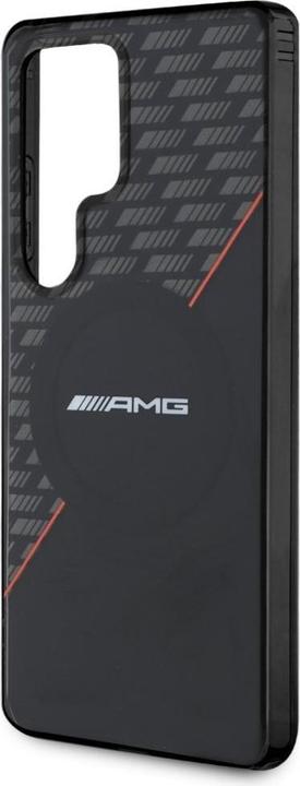 Produktbild Mercedes AMG Double Layer Rhombs MagSafe Case for Samsung Galaxy S25 Ultra - Black/Red (Samsung Galaxy S25 Ultra)
