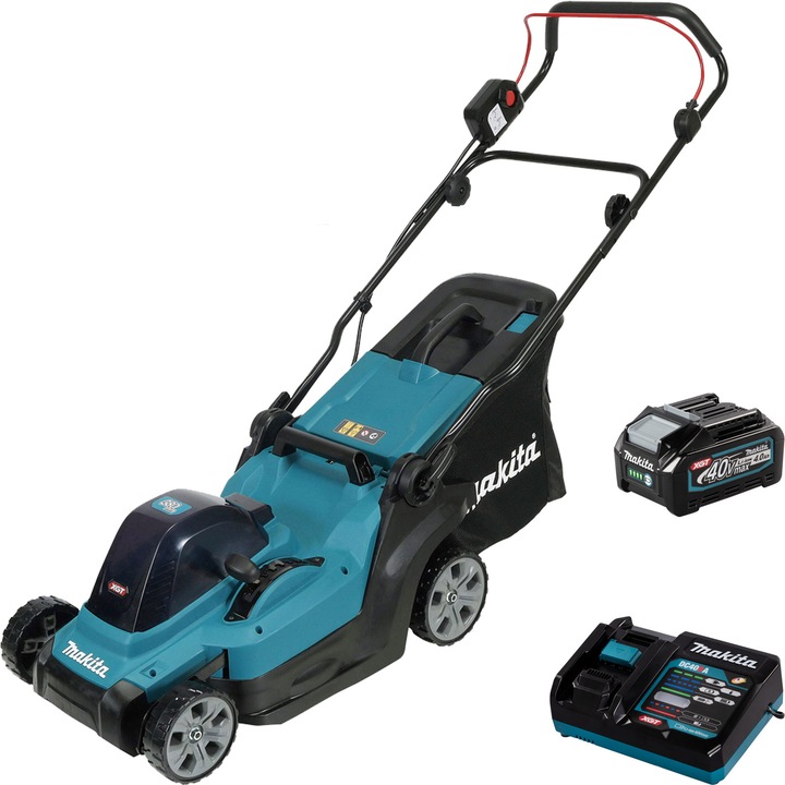 Makita LM003GM102 Tondeuse à gazon sans fil avec batterie et chargeur 40V Largeur de coupe (max.) 38cm (Fonctionnement sur batterie)
