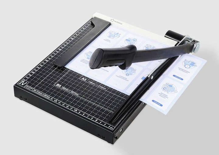 Actual product image Renkforce RF-CUT-100 lever cutter A4 Cutting capacity A4 80 g/m²: 12 sheets (12 Sheets, A4)