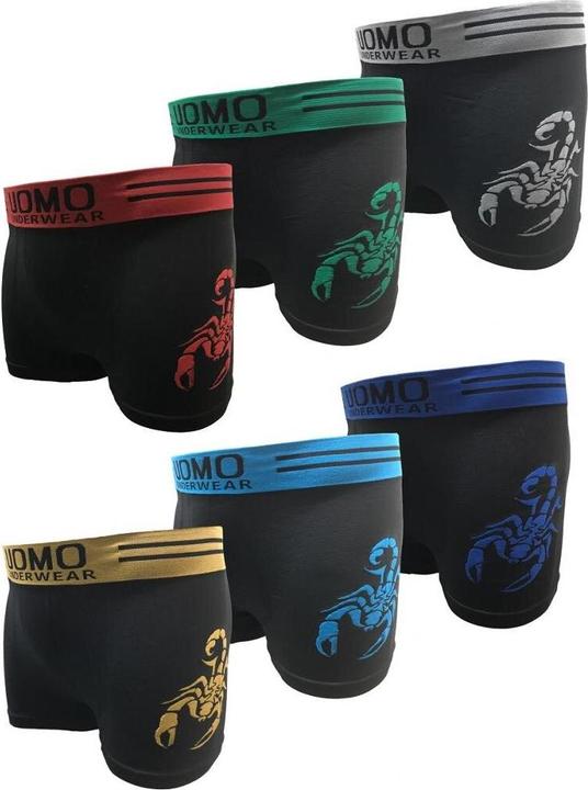 Garcia Pescara Uomo5 men's boxer shorts size XL/XXL 6-pack scorpion made of polyamide (XL, XXL, pack of 6)