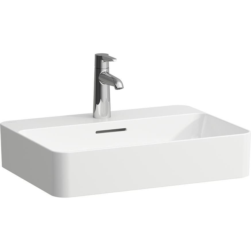 Laufen, Waschbecken, VAL Waschtisch-Schale, 3 Hahnlöcher, ohne Überlauf, 550x400mm, H812284 (650 mm, 190 mm)