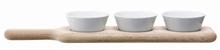 Actual product image LSA Paddle spice bowls set & base of oak L40cm