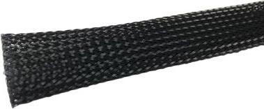 Actual product image RS PRO Black Expandable Braided Sleeving 10-21m (Cable hole, 1500 cm)