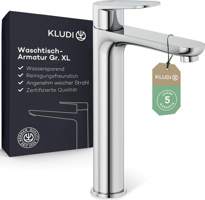 Kludi X1 Waschtischarmatur, Grösse XL, ohne Ablaufgarnitur