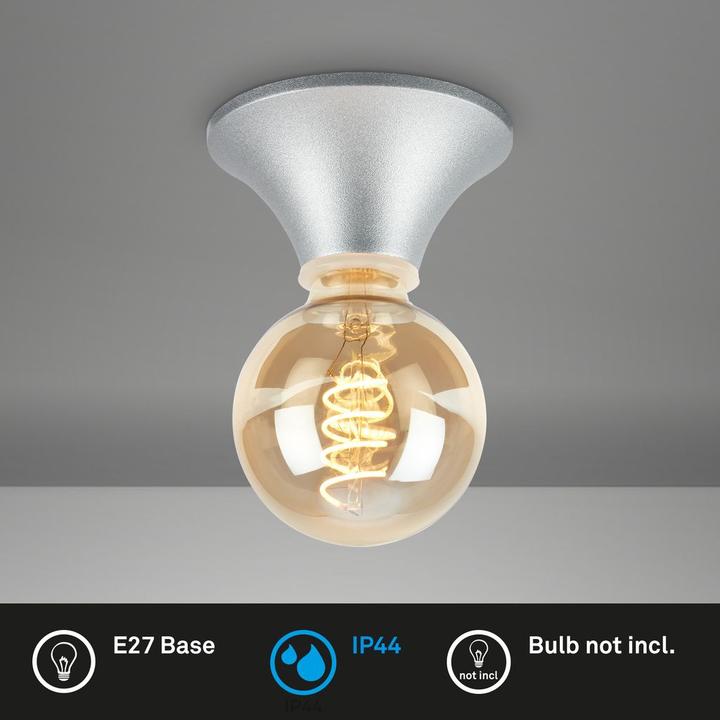 Produktbild Briloner Bad Decken- und Wandleuchte, chrom-matt, 1xE27/max, 10W exkl. (E27)